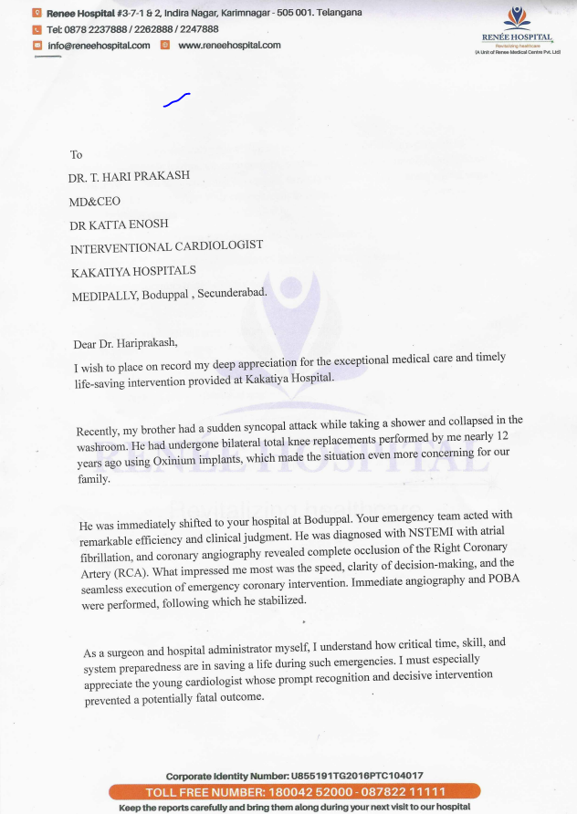 Letter of Appreciation Page 1